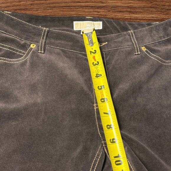 Michael Kors Women’s Corduroy Fashion Pants Brown Size 10 - Picture 7 of 12